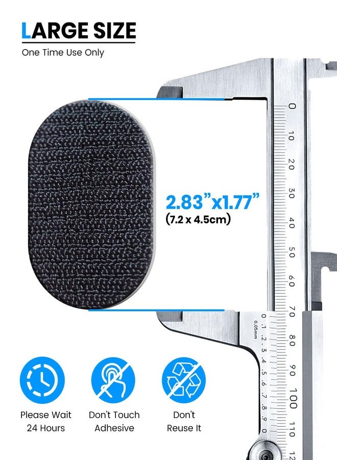 eSamcore [Size：2.83" X 1.77" 2 Pack Single-Sided 3M VHB Adhesive Pad with Loop Strip Replacement Only Compatible with Magsafe Car Mount Detachable【#253】 - Image 3