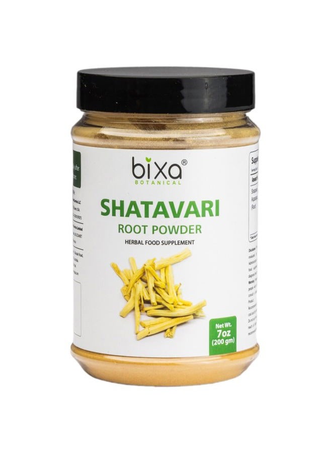 bixa BOTANICAL Shatavari Root Powder | Asparagus Racemosus |Ayurvedic Herbal Supplement | Gluten Free, Non-GMO, Steam Treated, Vegan, 100% Pure.Women Tonic (7 Ounce Pack of 1) - Image 1