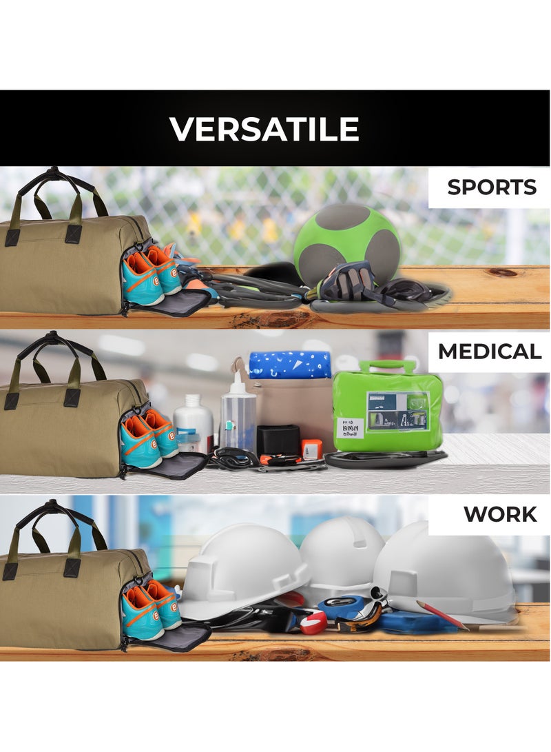 ماجلان ماجيلان | شنطة دفل | كاكي | 20 انش | للجنسين | خامة ناعمة | قماش | قطعة واحدة - Image 5