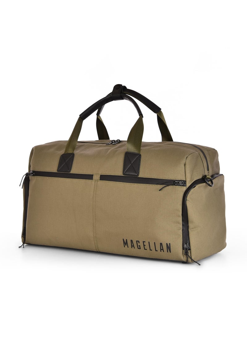 magellan | duffle bag | khakhi | 20 inches | unisex | soft material | fabric | 1piece - Image 1