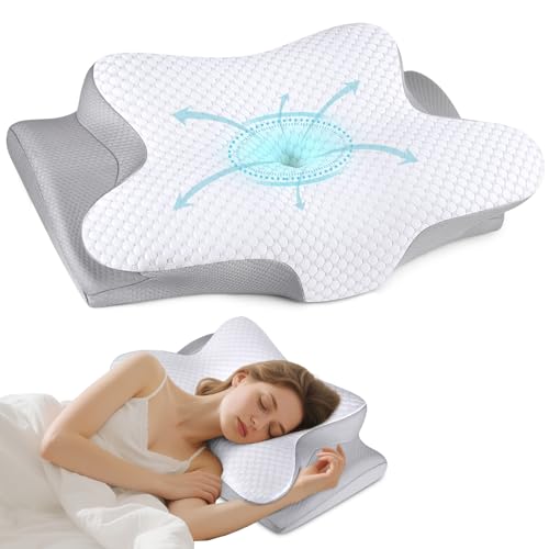 Bespillow Cervical Neck Pillow for Sleeping Ergonomic Side Sleeper Pillow for Pain Relief Contour Cervical Pillow for Neck Support Orthopedic Memory Foam Pillows Bed Pillow for Side Back Stomach Sleeper - Image 1