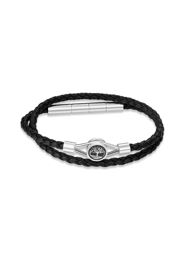 تمبرلاند Tuxbury Black Leather Bracelet for Men