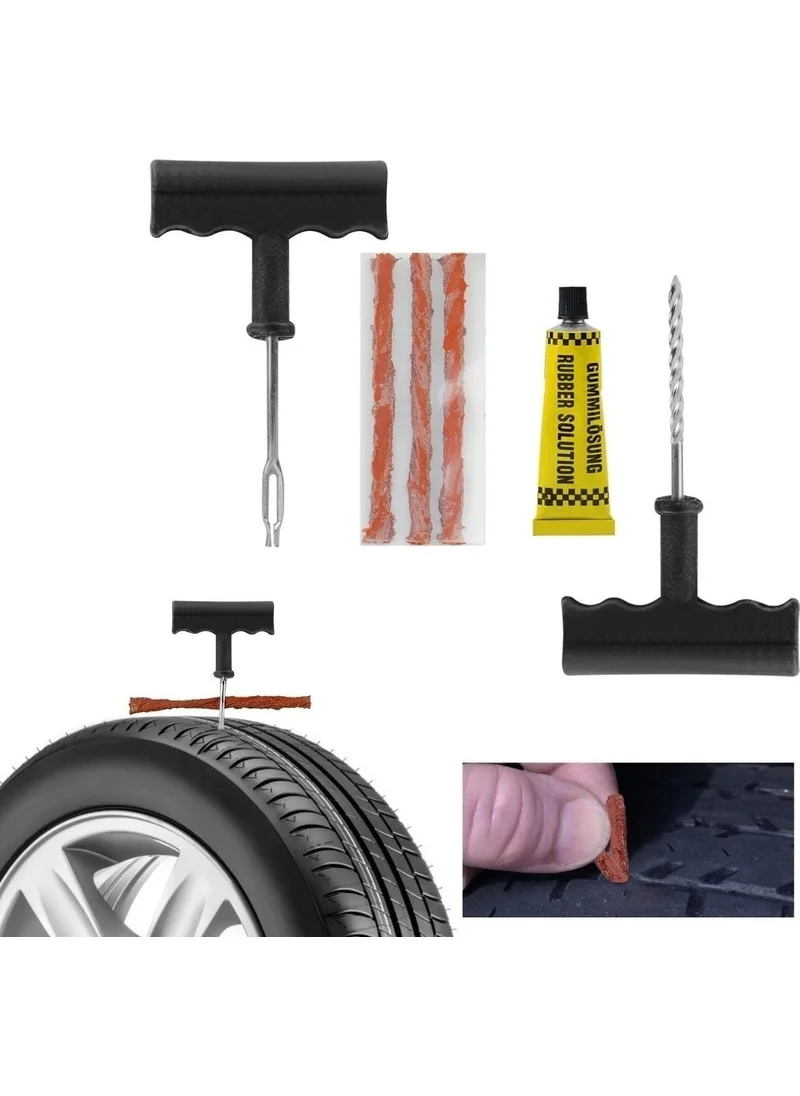 BarkoFix Car Motorcycle Automobile Bicycle Tire Repair Kit Set