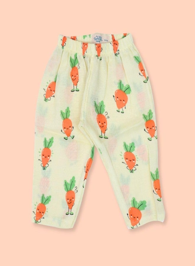 A toddler thing 100% Organic Half Sleeve Sleepsuits | Pajama Sets for Boys and Girls | Kids Nightwear | Carrot Spikes | Pack of 2 | 6-9 Months - Image 5