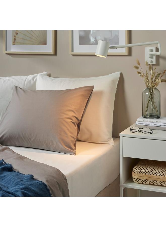 erorex Fitted sheet, white, 160x200 cm - Image 3