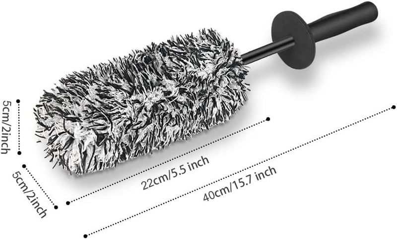 MAKINGTEC Car Wheel Brush - Premium Soft Microfiber Cleaning Brush for Wheels and Rims - Image 2