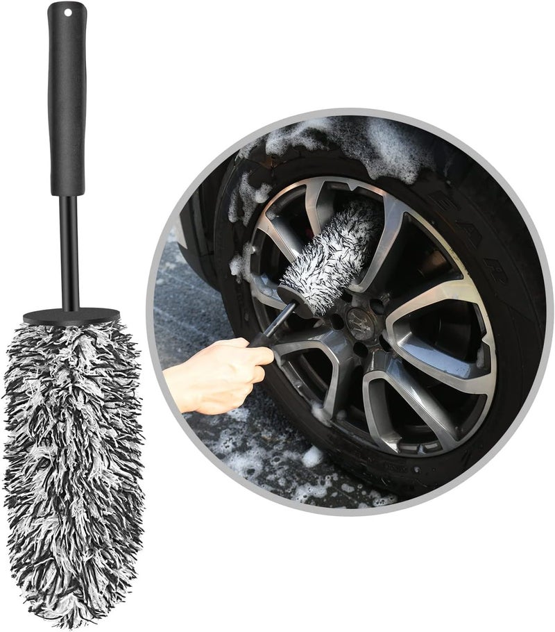 MAKINGTEC Car Wheel Brush - Premium Soft Microfiber Cleaning Brush for Wheels and Rims - Image 1