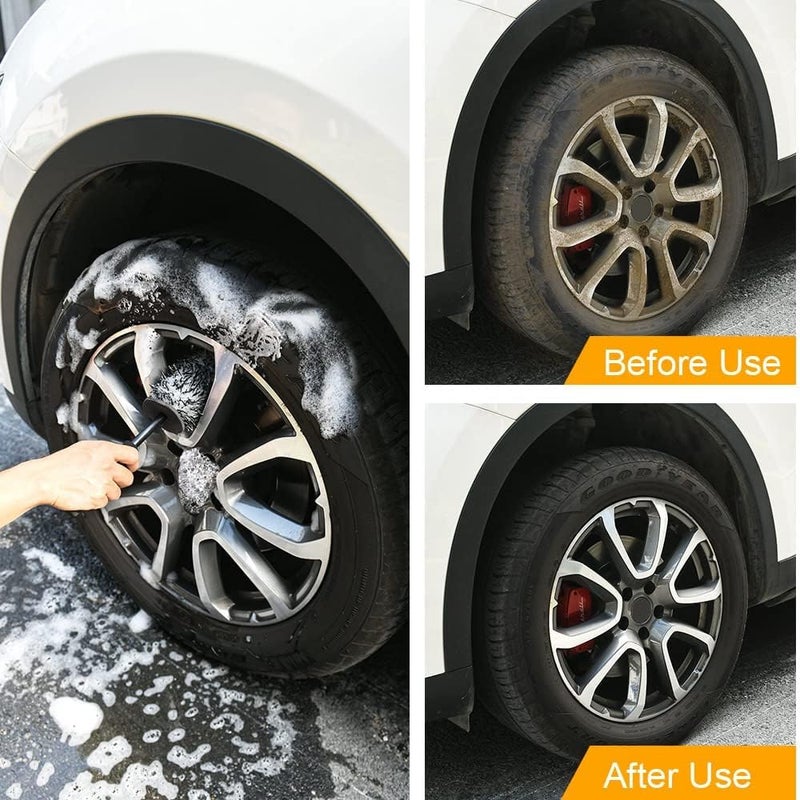 MAKINGTEC Car Wheel Brush - Premium Soft Microfiber Cleaning Brush for Wheels and Rims - Image 5