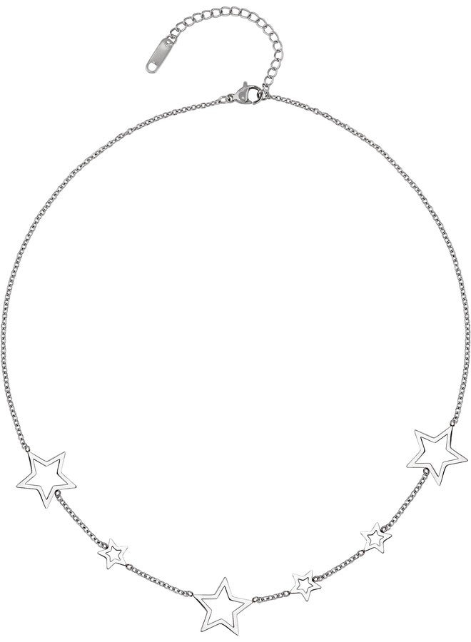 Sacina Gothic Y2k Star Choker Necklace, Star Necklace Y2k, Christmas New Year Jewelry Gift For Women - Image 1