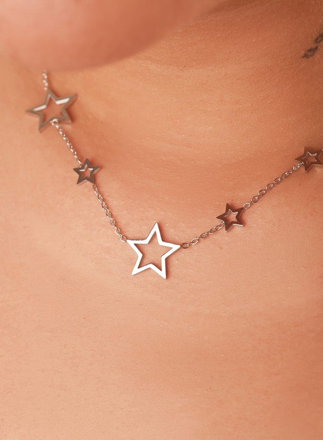Sacina Gothic Y2k Star Choker Necklace, Star Necklace Y2k, Christmas New Year Jewelry Gift For Women - Image 4