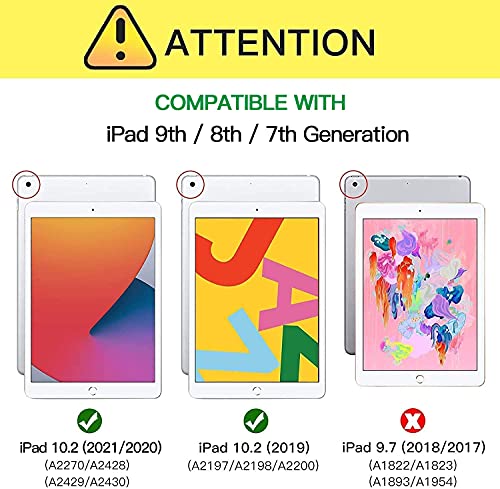 Azzsy Case for iPad 9th/8th Generation (10.2 Inch, 2021/2020 Model), Slim Heavy Duty Shockproof Rugged Protective Case for iPad 10.2 inch (Navy Blue) - Image 2