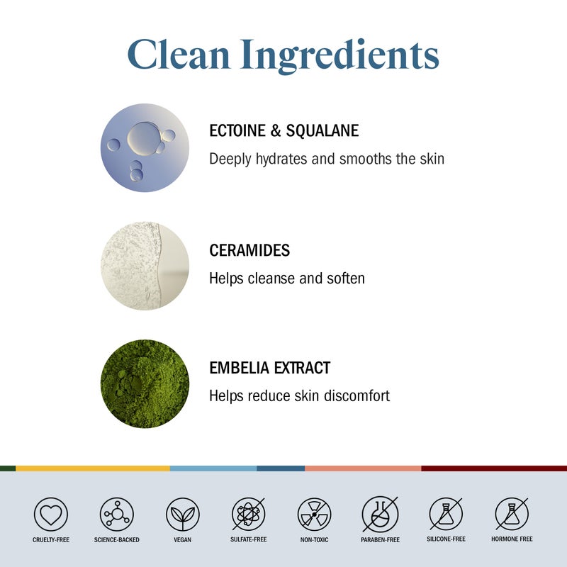 STRIPES Beauty Naomi Watts Resting Clean Face Hydrating Cleanser Calm Refreshed Skin Squalane Ceramides Suitable Sensitive Skin Menopause Support 3.7 Fl Oz - Image 5