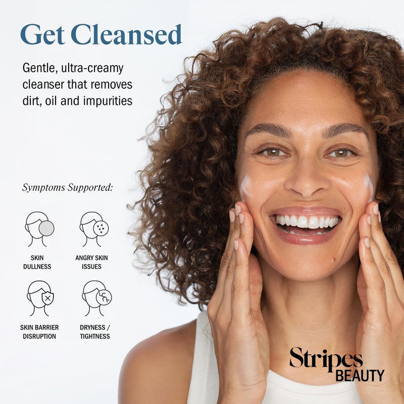 STRIPES Beauty Naomi Watts Resting Clean Face Hydrating Cleanser Calm Refreshed Skin Squalane Ceramides Suitable Sensitive Skin Menopause Support 3.7 Fl Oz - Image 3
