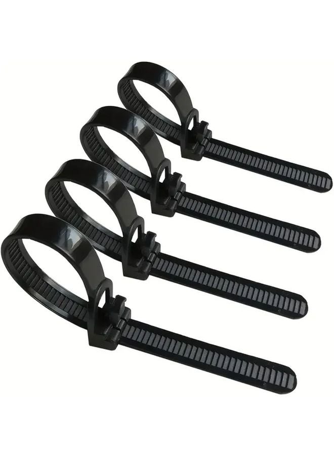 100 Pieces 12 Inch Reusable Plastic Cable Ties Quick Release Nylon Wire Fasteners Adjustable Bag Seals - Image 4