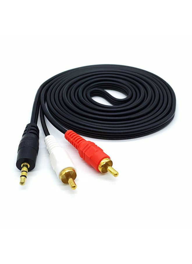 ماركة غير محددة خط الصوت Aux واحد واثنين 3.5 مم لمضاعفة Lotus Rca للهاتف المحمول اتصال الكمبيوتر مكبر كهربائي خط مكبر الصوت بالجملة - اللون: ثلاثة أخبار 3m واحد إلى اثنين من خط اللوتس  - Image 1