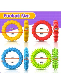 SMALL FISH Sensory Fidget Toys for Kids Adults - 4 Pack Stretchy Fidget Bracelet | Texture & Calming Autism Sensory Toys for Special Needs Autistic Children | Stress Relief, Calm Down Toy for Toddler Girls Boys  - Image 3