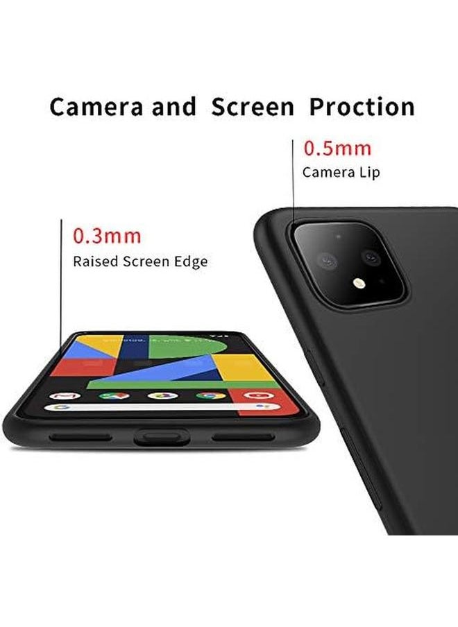Google Pixel 4Xl Case Soft Tpu Matte Finish Mobile Phone Case Ultra Thin Slim Fit Protective Cell Phone Back Cover For Google Pixel 4Xl Black