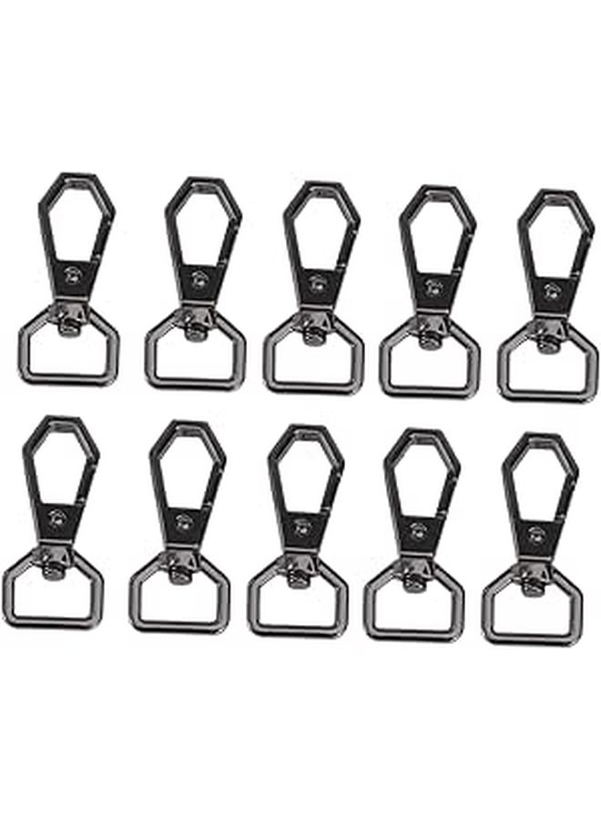 10 Pcs Swivel Snap Hooks Key Alloy Keychain Accessories Stylish Practical Organizers For Handbags Bags And Backpacks - Image 1