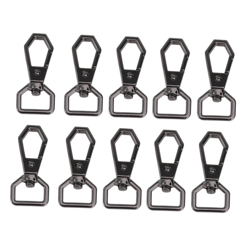 10 Pcs Swivel Snap Hooks Key Alloy Keychain Accessories Stylish Practical Organizers For Handbags Bags And Backpacks - Image 2