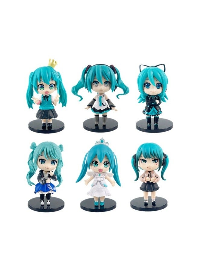 general Hatsune Miku character Model Desktop decoration Cute Hatsune model Toy birthday Party Collection Decoration Gift for family and friends - Image 1
