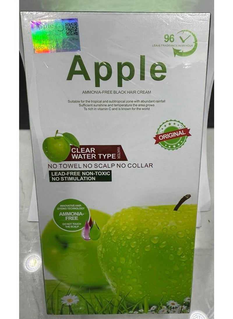 Apple Fruit Black Hair Cream Natural Black Hair Dye - 500ml+500ml - Image 2