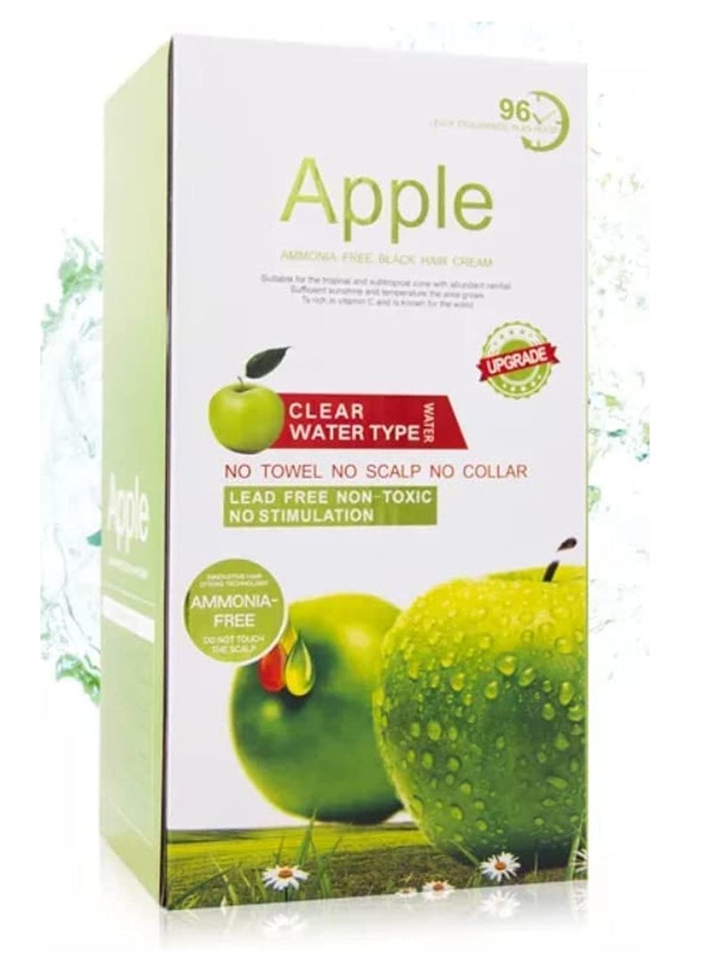 Apple Apple Fruit Black Hair Cream Natural Black Hair Dye - 500ml+500ml - Image 1