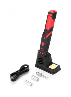 NIBEMINENT Rechargeable Soldering Iron With Accessories Black/Red/Silver  - Image 1