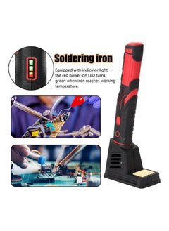 NIBEMINENT Rechargeable Soldering Iron With Accessories Black/Red/Silver  - Image 5