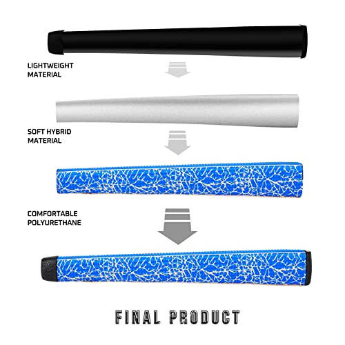 KINGRASP Ultra-Light Putter Grip | Gun-Shaped Non-Slip, Lightweight & Comfortable Golf Grips - 6 Colors (Blue) - Image 3