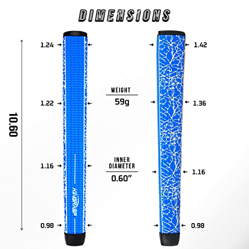 KINGRASP Ultra-Light Putter Grip | Gun-Shaped Non-Slip, Lightweight & Comfortable Golf Grips - 6 Colors (Blue) - Image 2