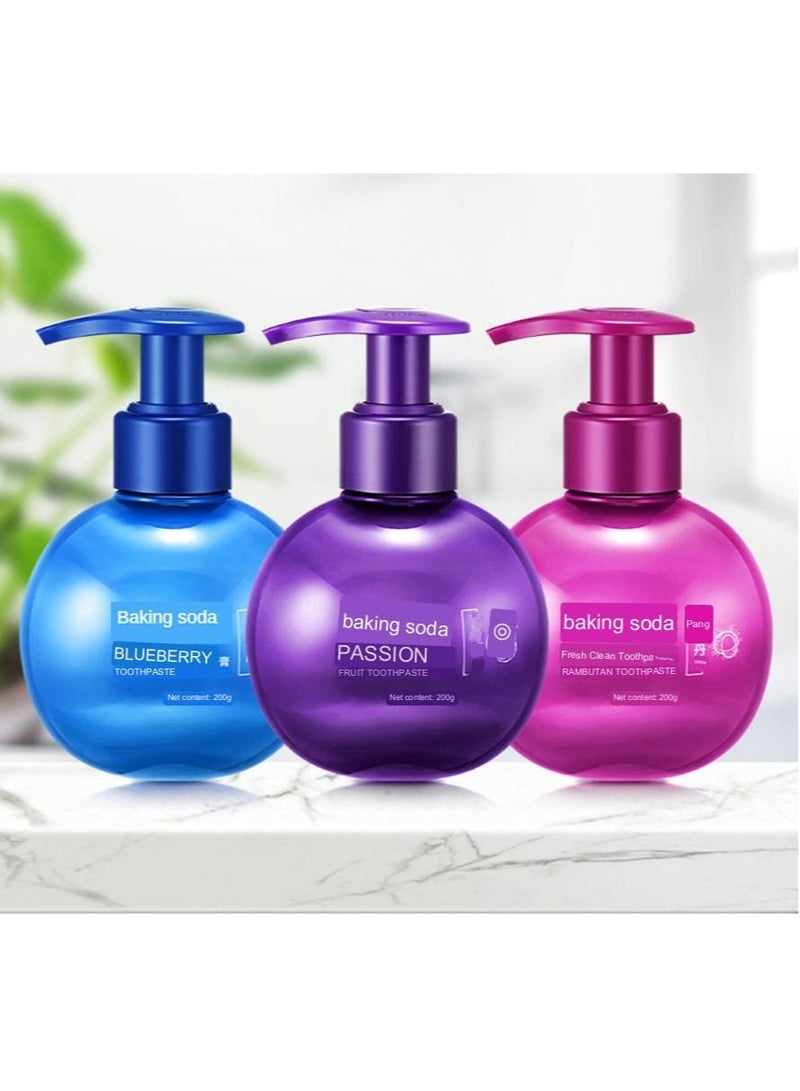 Magical Soda Whitening Toothpaste Whitening Cleaning Hygiene Oral Care Passion Fruit Fight Bleeding Gums Blue Toothpaste Random Colour