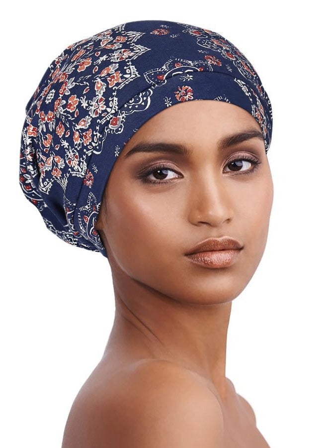 Alnorm Head Coverings for Women with Thin Hair Slip-on Satin Cap Sleep Gift - Image 1