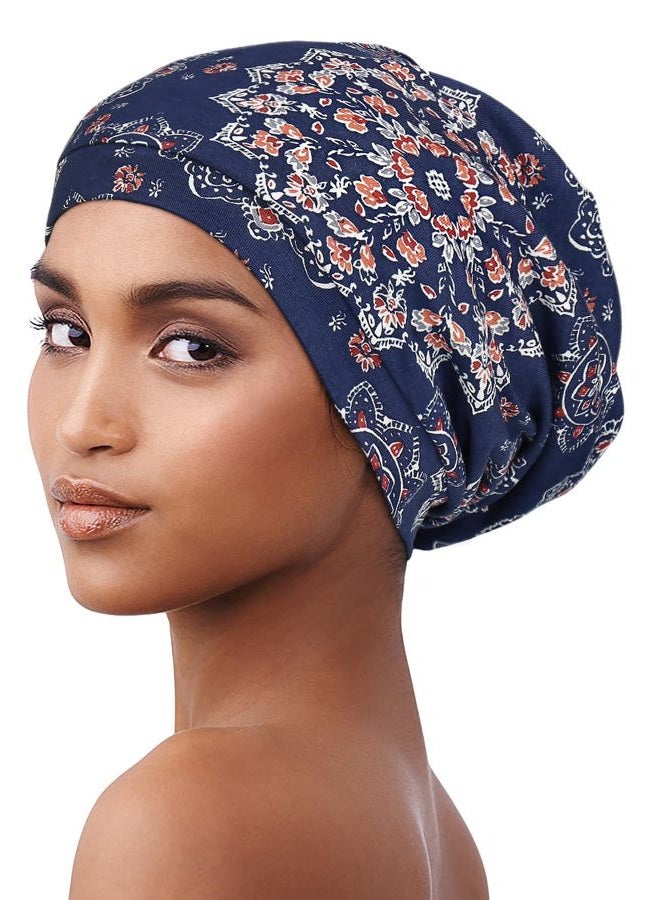 Alnorm Head Coverings for Women with Thin Hair Slip-on Satin Cap Sleep Gift - Image 2
