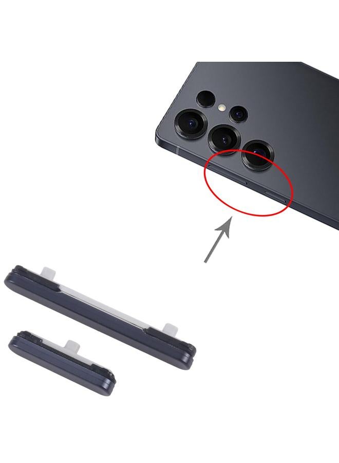 إيروريكس لهاتف Samsung Galaxy S25 Ultra SM-S938B، 10 قطع من زر التشغيل وزر التحكم في مستوى الصوت (أسود) - Image 4