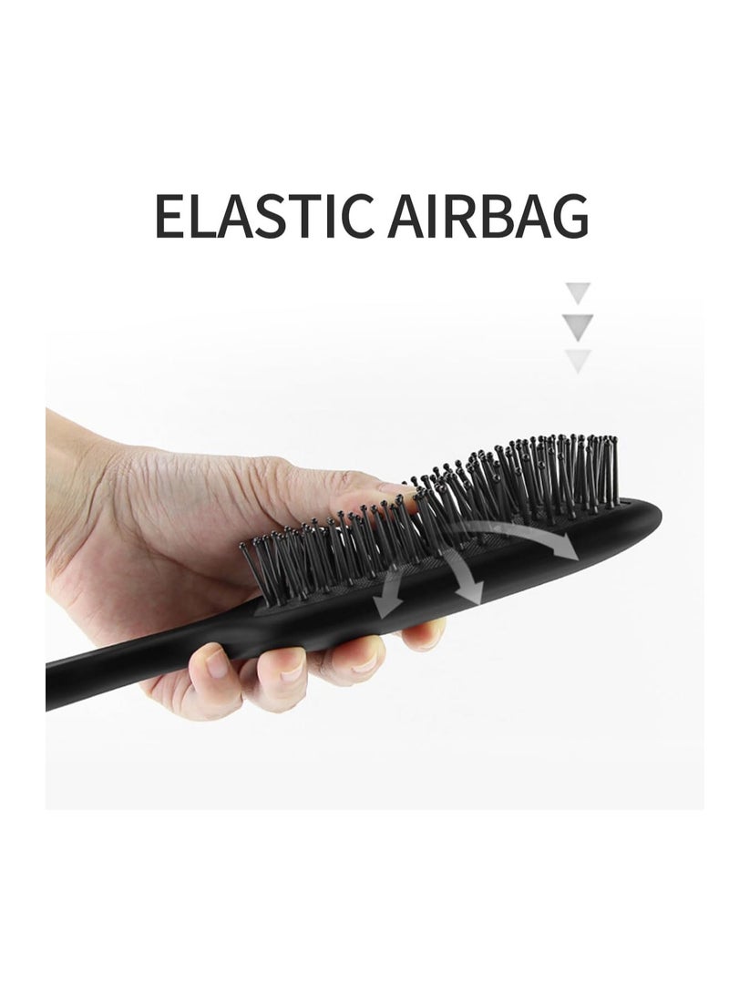 إي سي في في مجموعة مكونة من 4 قطع من أمشاط وفرش الشعر لفك تشابك الشعر، أمشاط تصفيف الشعر للرجال والنساء، فرشاة مجداف لفك تشابك الشعر، مشط واسع الأسنان، مشط ذيل - Image 5