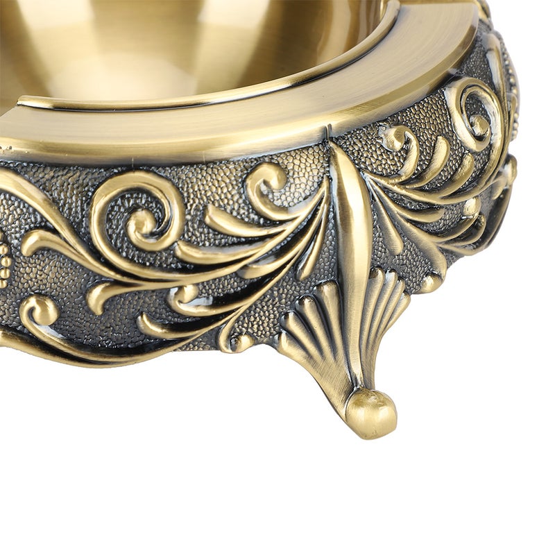 Retro Ashtray Antique Home Office Living Room Decoration Crafts Smoking AccessoriesGray - Image 3