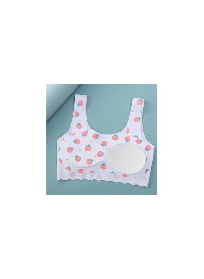 4-Pack Girls' Seamless Racerback Sports Bras with Removable Pads, Comfortable and Breathable Fit for Teens & Preteens, Mini A Cup, Size Medium. - Image 5