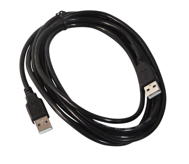 10 Foot Black USB 2.0 High Speed Male A to Male A Cable