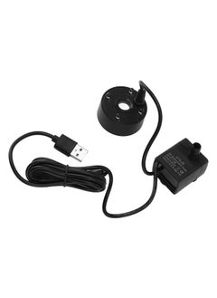 Thoraya Mist Maker USB Fog Maker with Pump LED Colorful Lighting Fountain Atomizer Humidifier 5V Fog Machine for Pond Garden Office Black  - Image 2