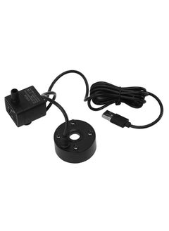 Thoraya Mist Maker USB Fog Maker with Pump LED Colorful Lighting Fountain Atomizer Humidifier 5V Fog Machine for Pond Garden Office Black  - Image 4