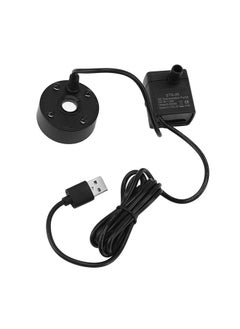 Thoraya Mist Maker USB Fog Maker with Pump LED Colorful Lighting Fountain Atomizer Humidifier 5V Fog Machine for Pond Garden Office Black  - Image 3