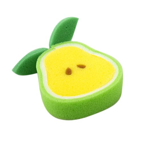 BabyMoo Sliced Fruit Shaped Multicolour 2 Pk Cleaning Soft Shower Bath Sponge (0-36 Month) - Image 4