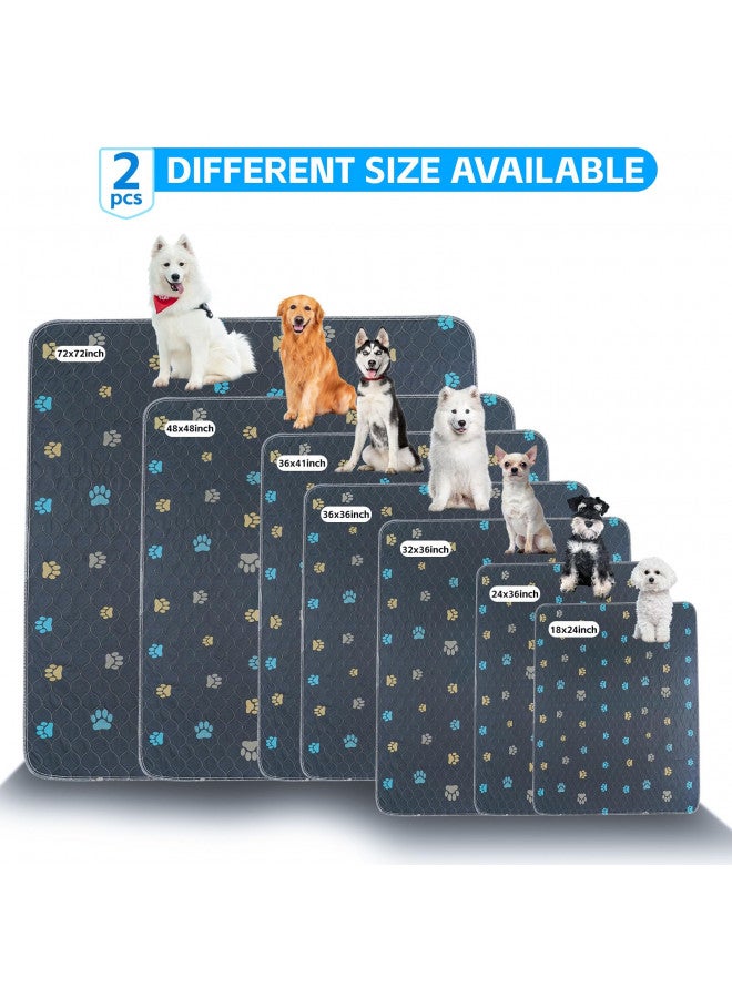 Aitmexcn Aitmexcn Washable Puppy Dog Pee Pad, 2PCS 100% Waterproof Whelping Training Mat for Puppy/Senior Dog, Fast Drying Reusable Puppy Pads for Indoor, Outdoor and Car Travel- 24'' x 36''  - Image 3