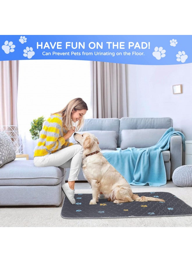 Aitmexcn Aitmexcn Washable Puppy Dog Pee Pad, 2PCS 100% Waterproof Whelping Training Mat for Puppy/Senior Dog, Fast Drying Reusable Puppy Pads for Indoor, Outdoor and Car Travel- 24'' x 36''  - Image 4