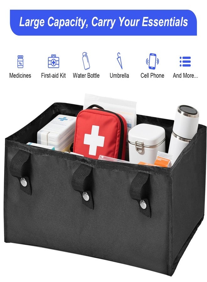 Cejiuga Under Seat Rollator Bag, Premium Walker Basket for Four Wheel Rollator, Walker Bags for Rolling Walker, Drive Rollator Accessories for Seniors, Storage Ipad, Books, and Essentials - Image 3