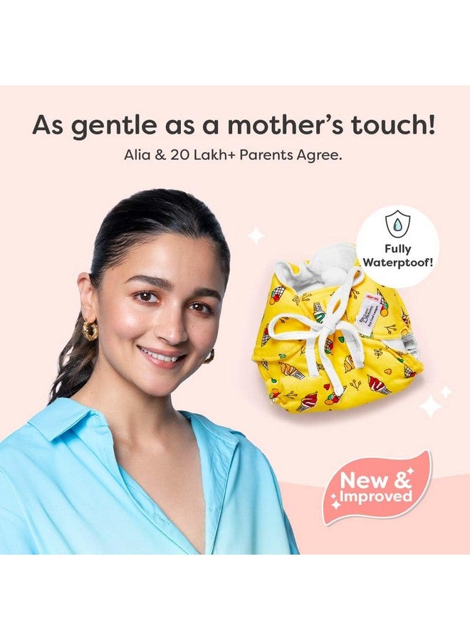 Superbottoms First Love Dryfeel Langot For Newborn Baby | No Mess Langot | Premium Cotton Padding (No Sponge) | Ultra-soft | Mess-free Diaper-free Time | 0-9M | (Sweet Tooth, Pack Of 3, Small). - Image 3