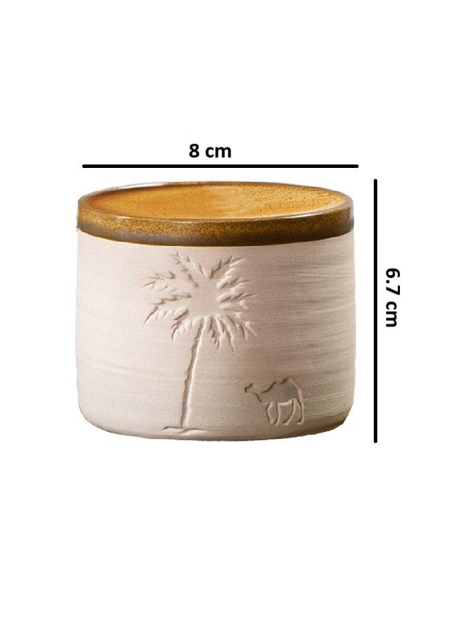 Ceramic Coffee Mug Mini Coffee Cup Handmade Vintage Espresso Cups suitable for office and home Party Gifts Coffee Bar Accessories  - Image 3