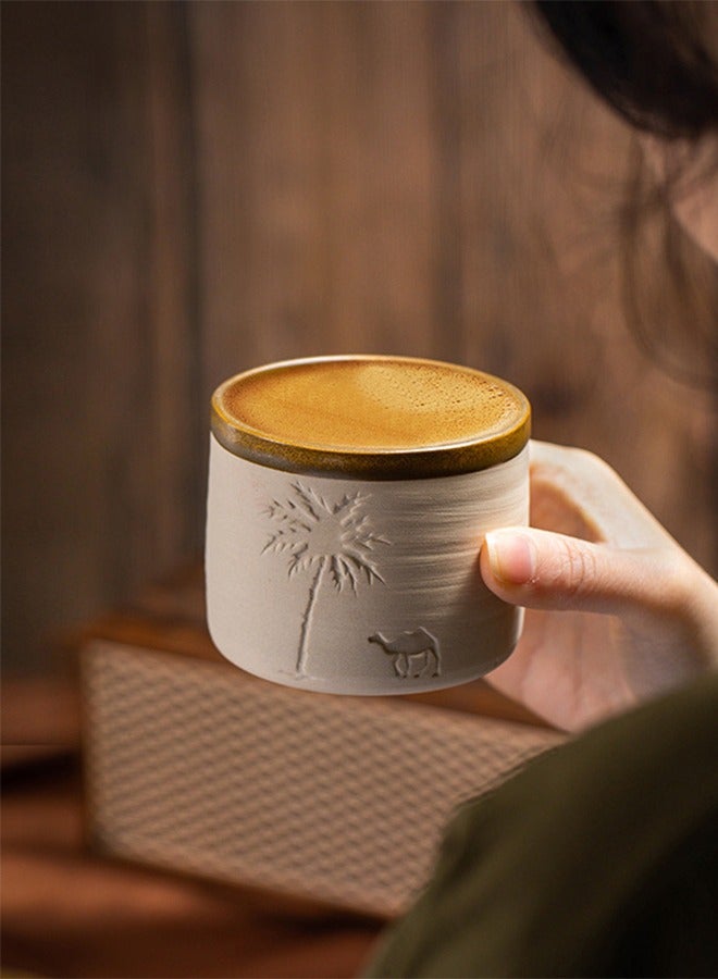 Ceramic Coffee Mug Mini Coffee Cup Handmade Vintage Espresso Cups suitable for office and home Party Gifts Coffee Bar Accessories  - Image 1
