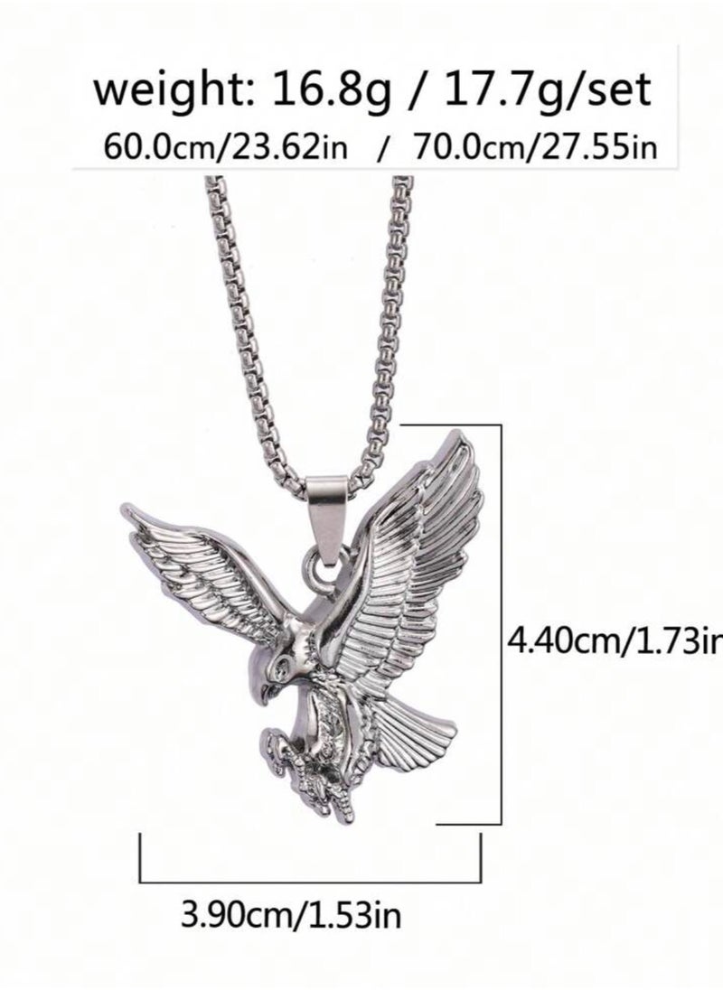 JewelryEveryday Silver Stainless Steel Necklace For Men Size 60cm  - Image 4