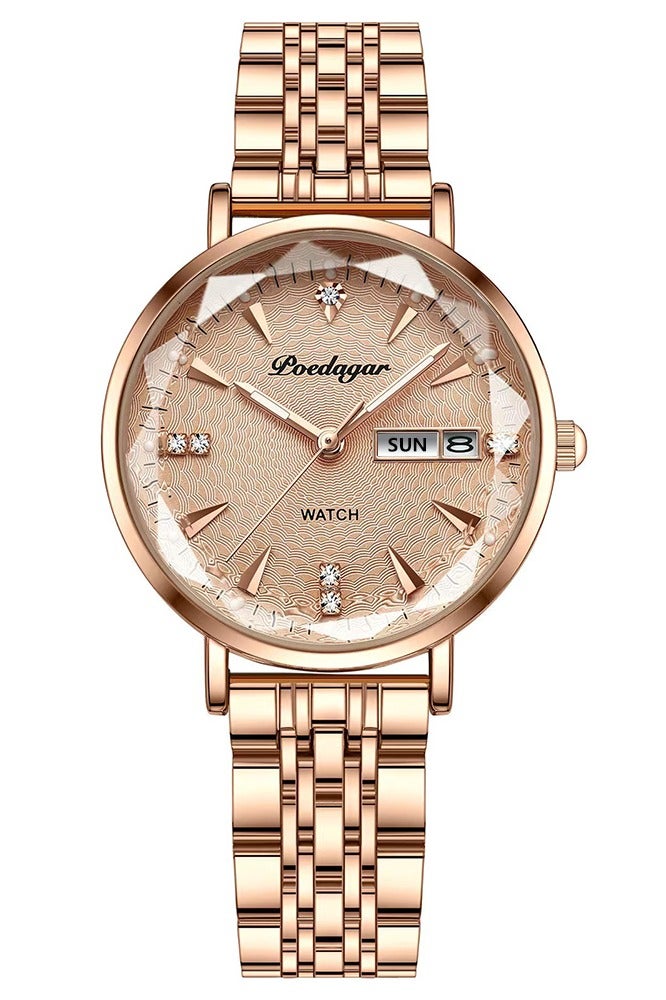 پوداجار المرأة ساعة، النساء للماء مضيئة الكوارتز الكلاسيكية ساعة المعصم-32mm - Image 2